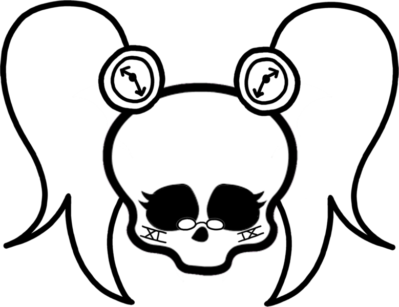779x600 Monster High Skull Coloring Pages