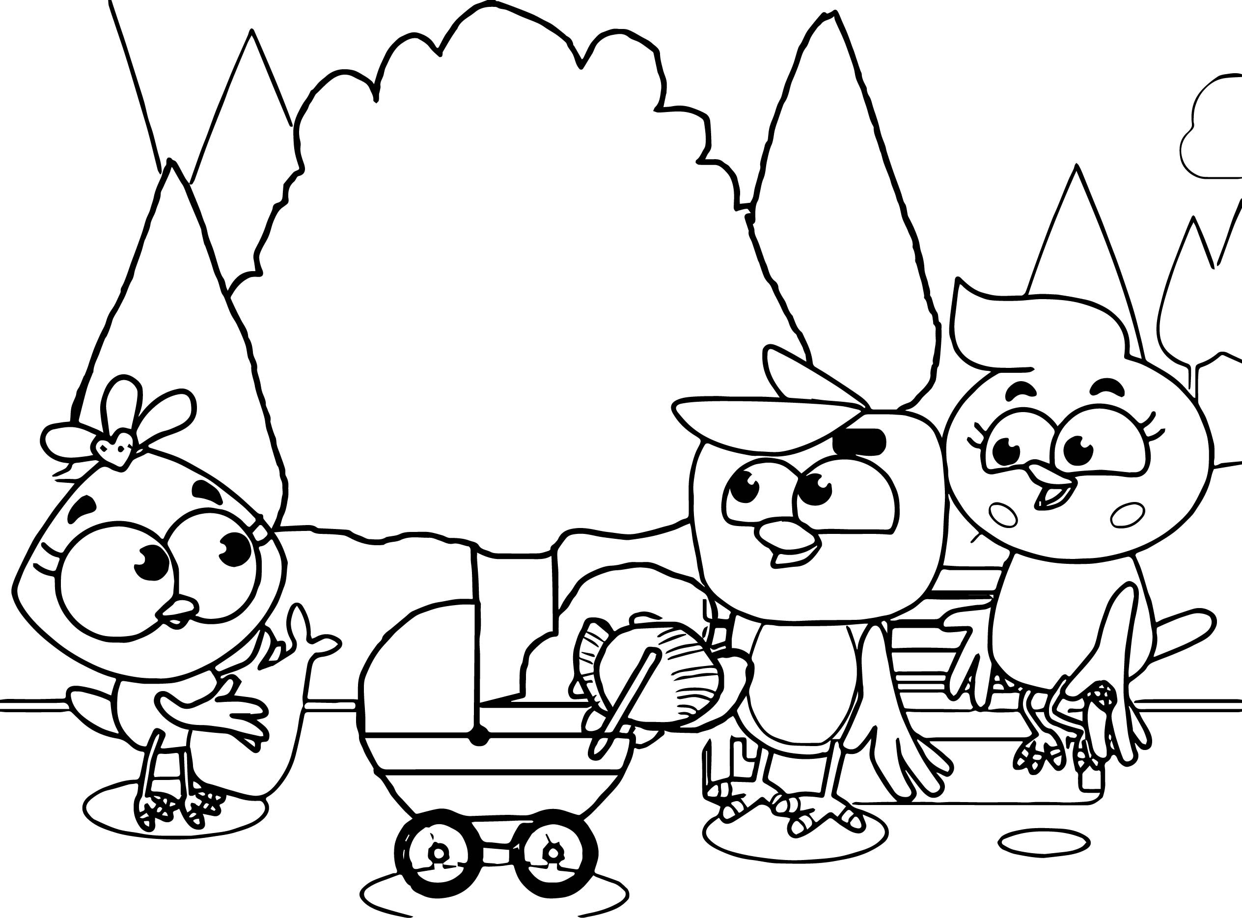 2529x1869 Monster House Coloring Pages New Birds Family Mom Monster Full