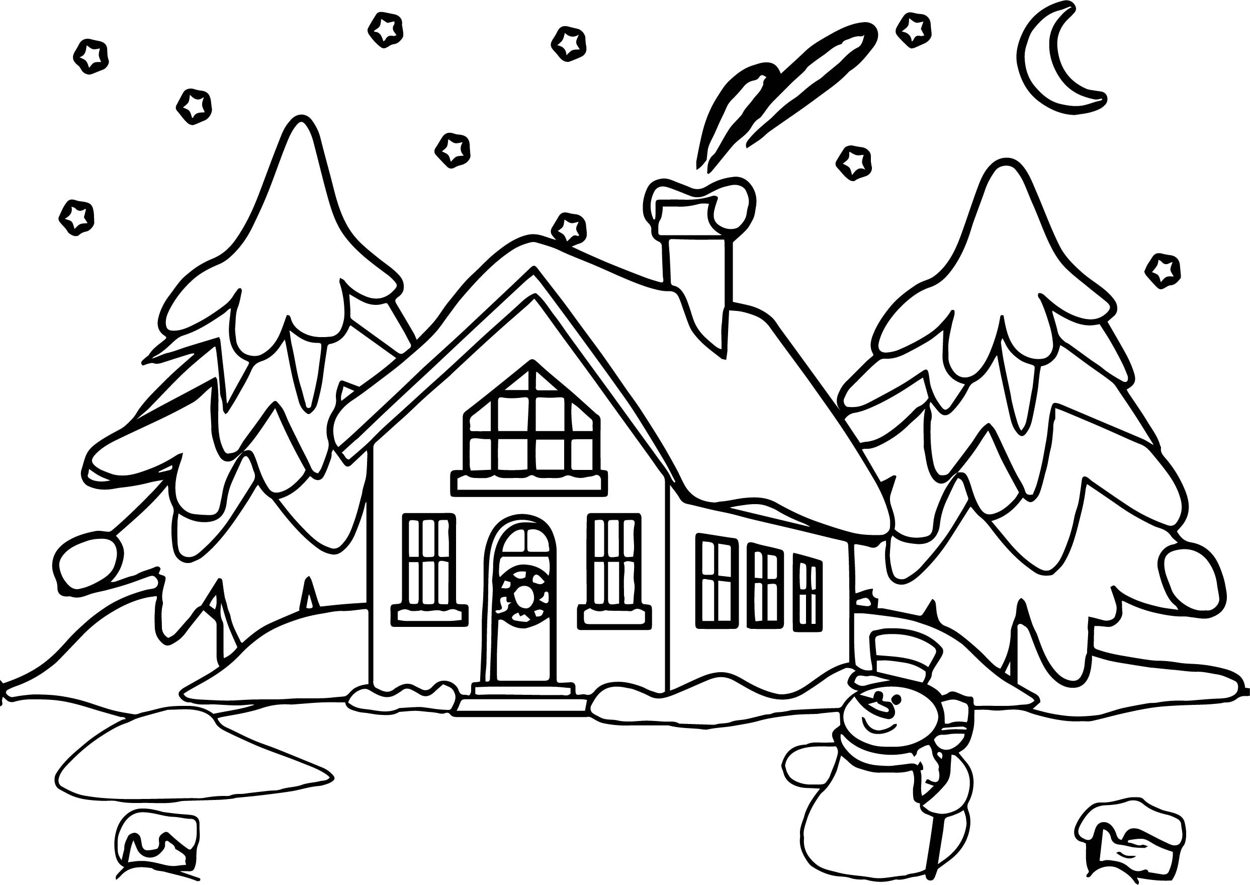 2486x1759 Monster House Coloring Pages
