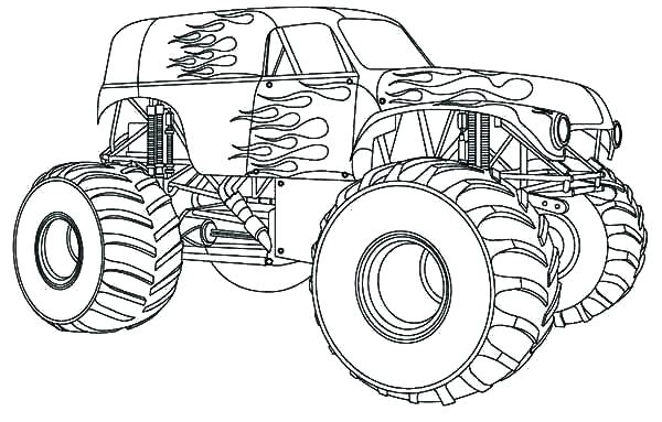 Free Printable Monster Truck Coloring Pages Coloring Pages 600x383 Free Printable Monster Truck Coloring Pages Coloring Pages
