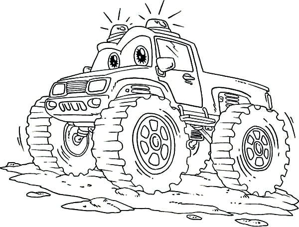 600x455 Monster Truck Color Page Monster Truck With Coloring Page Grave