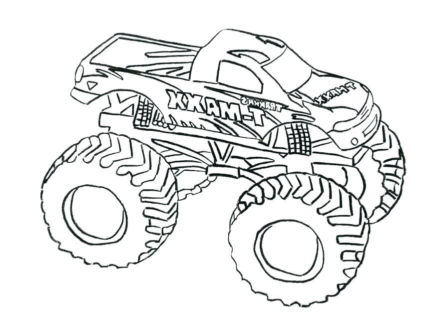 863x627 Monster Truck Coloring Pages Plus Easy Monster Truck Coloring
