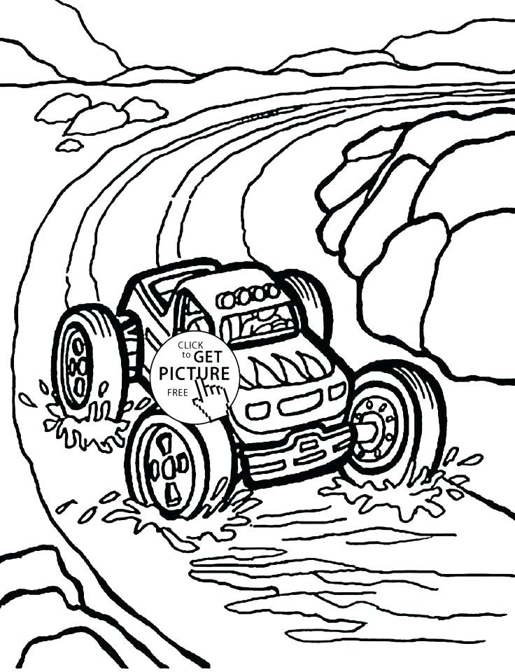 736x960 Monster Truck Grave Digger Monster Truck Coloring Page Grave
