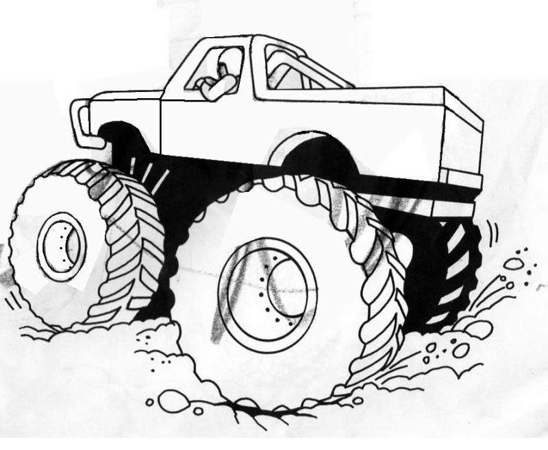 800x656 Free Printable Monster Truck Coloring Pages For Kids Clothes