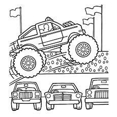 230x230 Monster Trucks Coloring Pages For Boys Colouring In Pretty Page