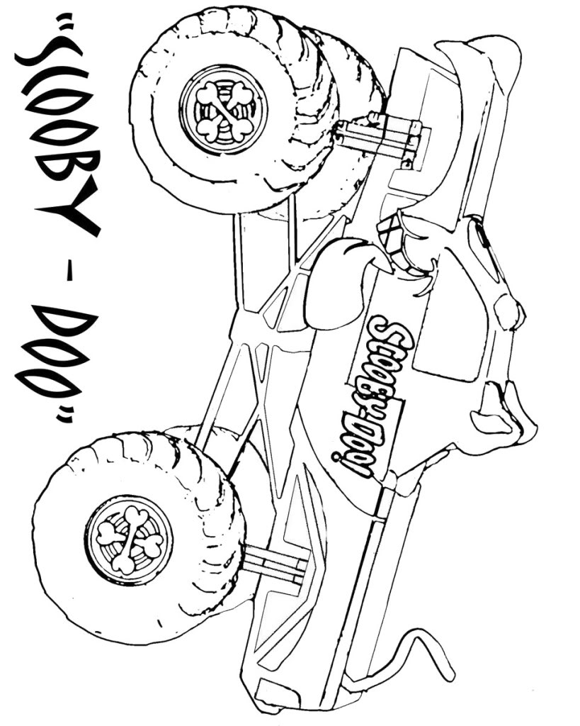Monster Jam Truck Coloring Pages at GetColorings.com | Free printable ...