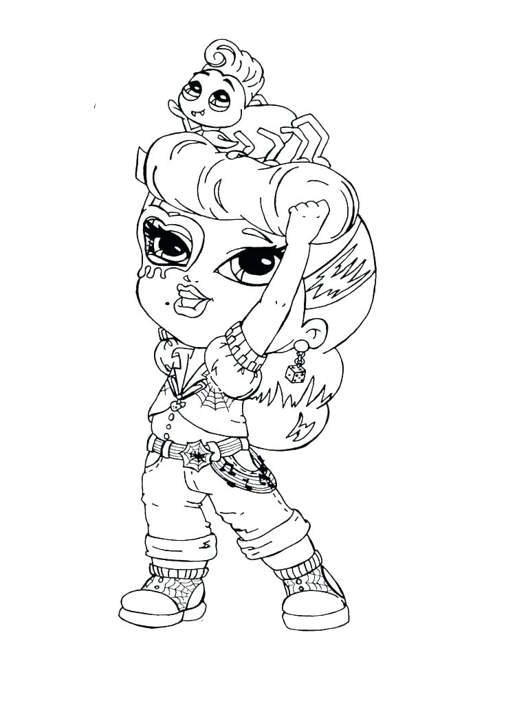 736x1023 Free Baby Monster High Coloring Pages Monster High Coloring Pages