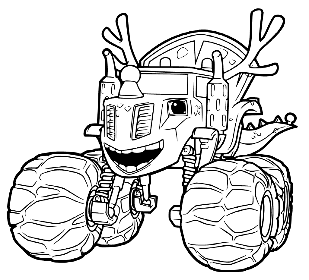 Blaze And Monster Machines Zeg Coloring Page 1024x929 Blaze And Monster Machines Zeg Coloring Page