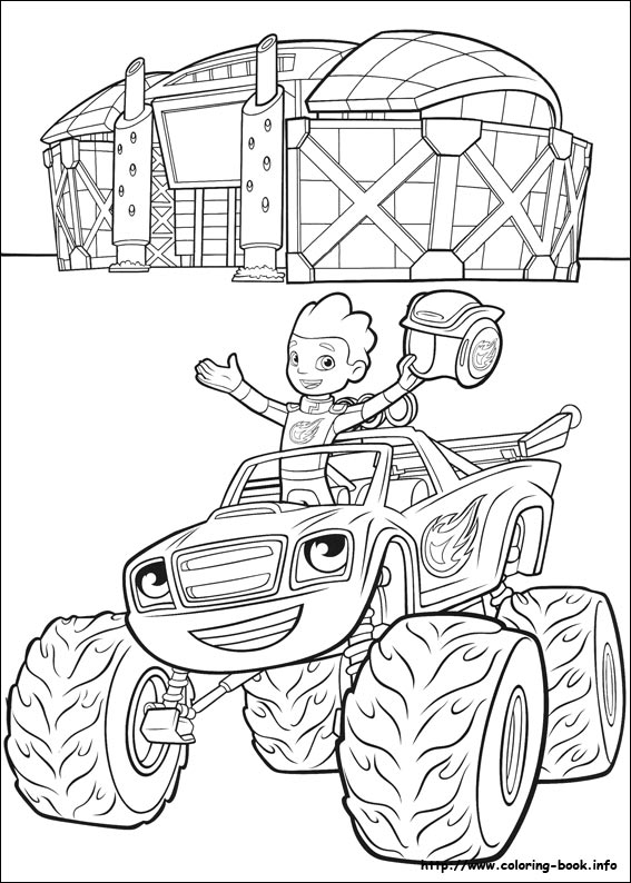 Blaze And The Monster Machines Coloring Pages On Coloring 567x794 Blaze And The Monster Machines Coloring Pages On Coloring