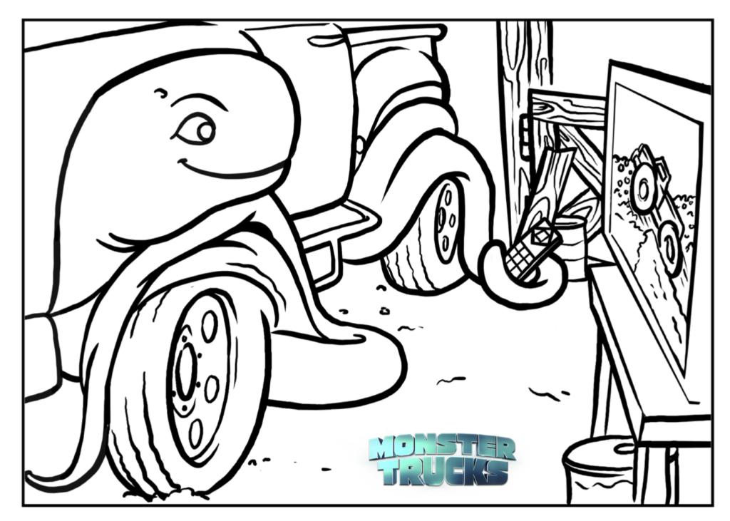 1024x731 Monster Jam Coloring Pages Printables