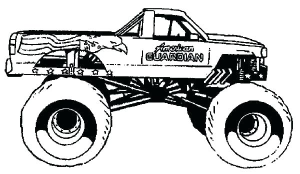 600x348 Monster Jam Pictures To Color