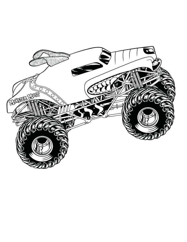 736x952 Free Monster Truck Coloring Pages Third Birthday Monster Trucks