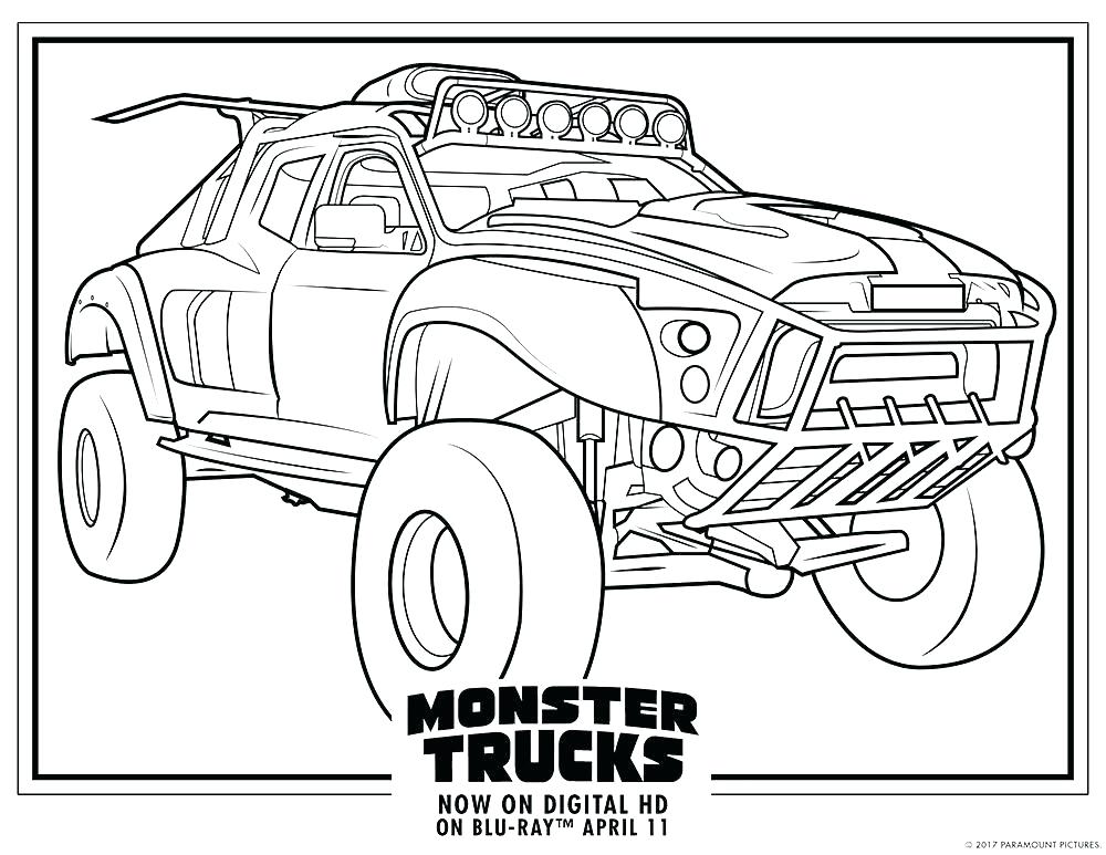 Monster Truck Coloring Pages Plus Easy Monster Truck Coloring 1000x773 Monster Truck Coloring Pages Plus Easy Monster Truck Coloring