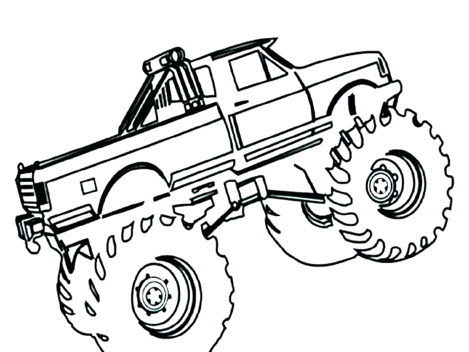 Monster Truck Coloring Pages at GetColorings.com | Free printable ...