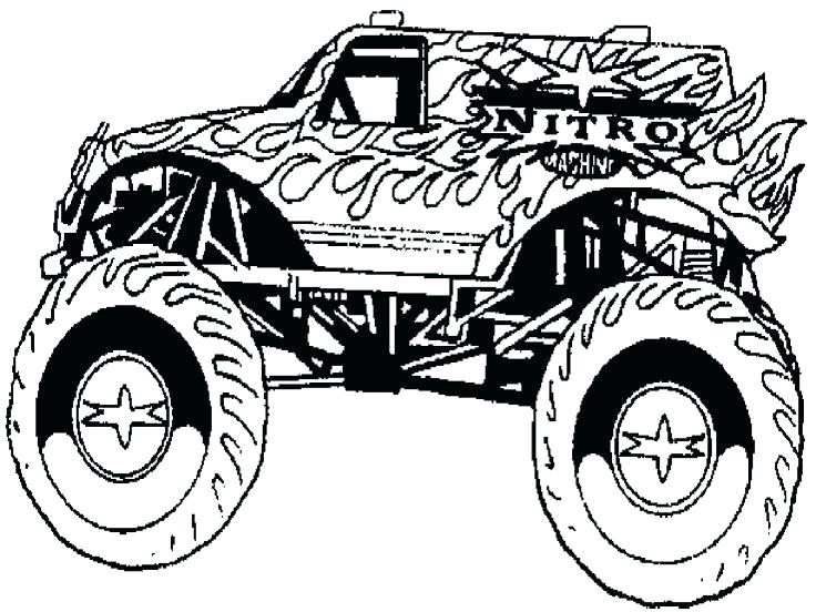 Grave Digger Coloring Pages Monster Truck Coloring Pages Printable 736x552 Grave Digger Coloring Pages Monster Truck Coloring Pages Printable