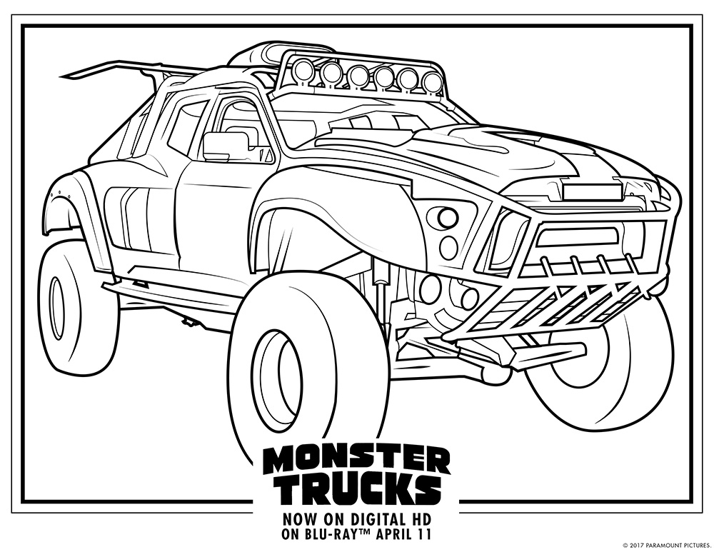 Monster Trucks Printable Coloring Pages All For The Boys 1000x773 Monster Trucks Printable Coloring Pages All For The Boys