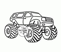Bigfoot Monster Truck Coloring Page For Kids, Transportation 236x199 Bigfoot Monster Truck Coloring Page For Kids, Transportation