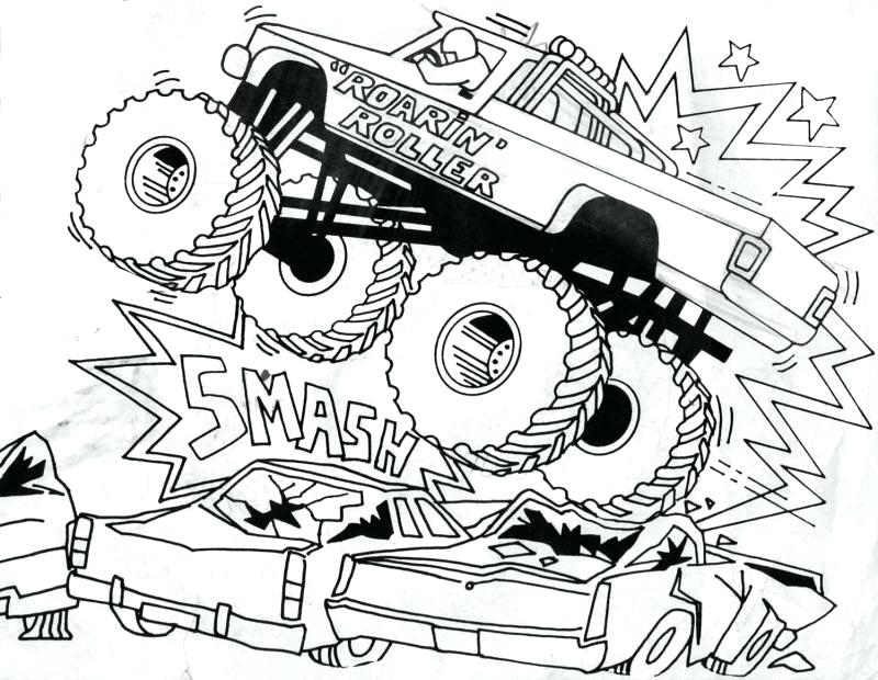 Monster Truck Printable Coloring Pages 800x620 Monster Truck Printable Coloring Pages