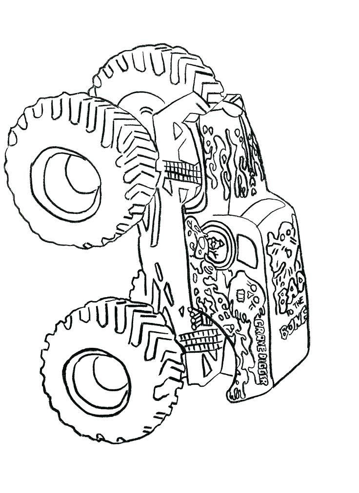 736x1012 Monster Trucks Coloring Pages Also Monster Truck Printable