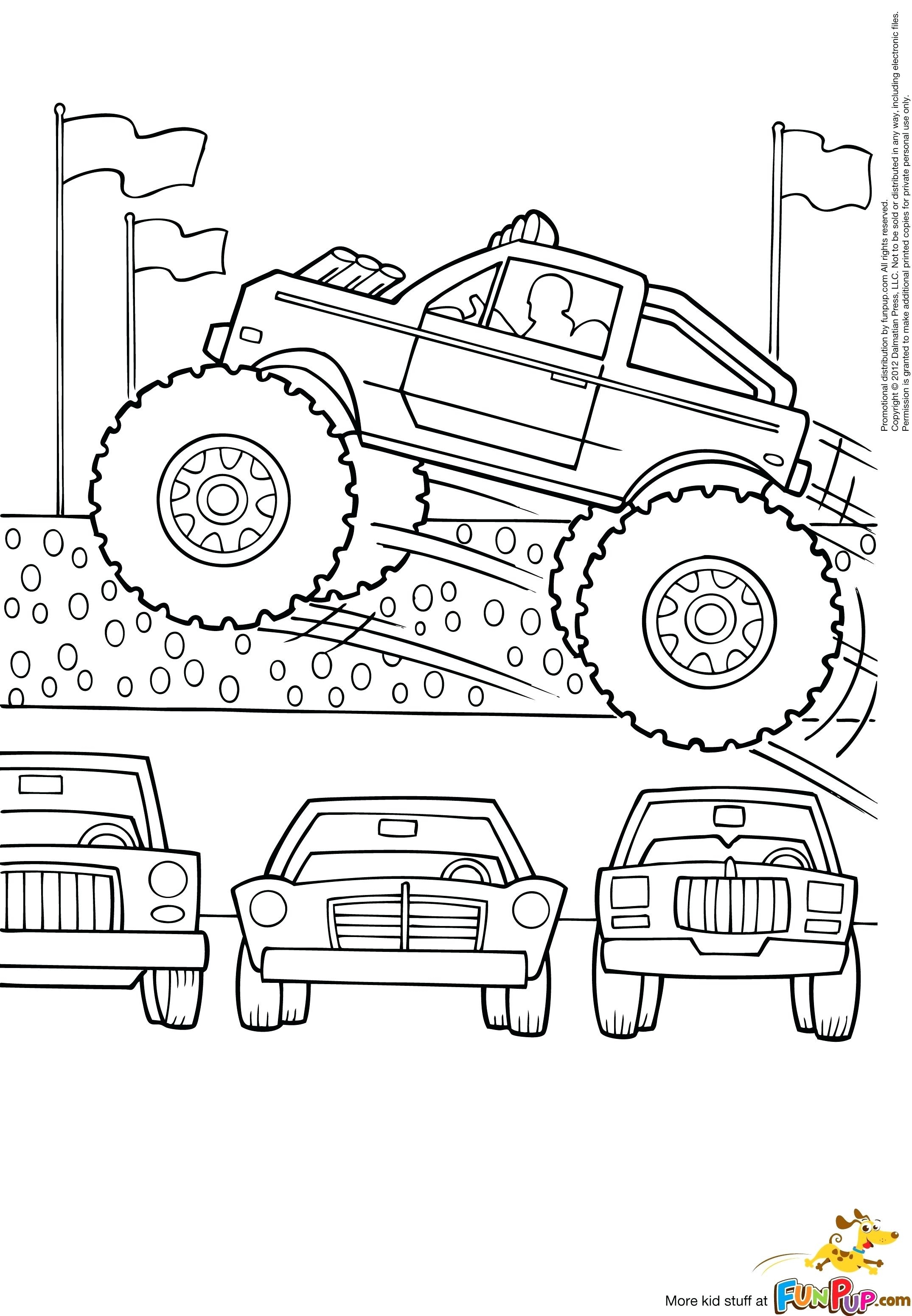 2149x3101 Coloring Monster Truck Coloring Picture Page Free Printable