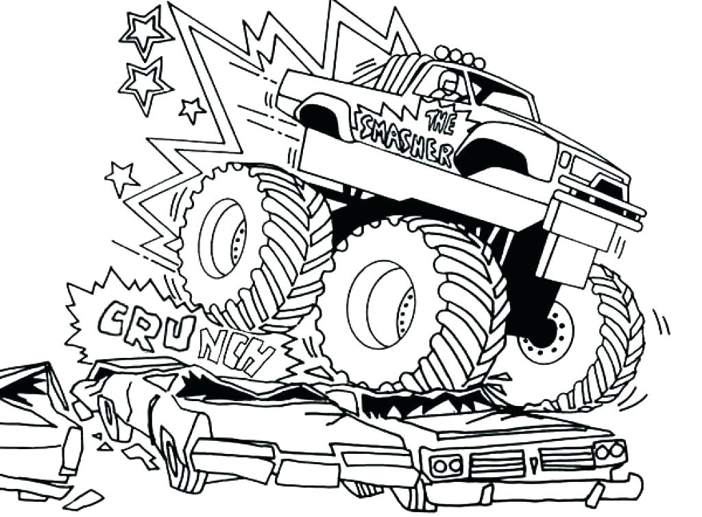 Monster Truck Coloring Pages Printable Monster Truck Coloring 1024x754 Monster Truck Coloring Pages Printable Monster Truck Coloring