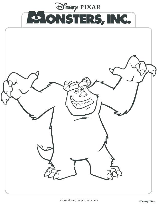 612x792 Monster Inc Coloring Pages Top Rated Monsters Inc Coloring Pages