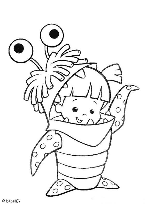607x850 Boo Monster Coloring Pages