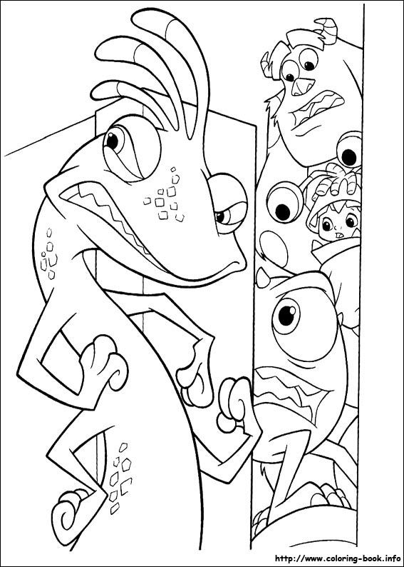 567x794 Monsters, Inc. Coloring Picture