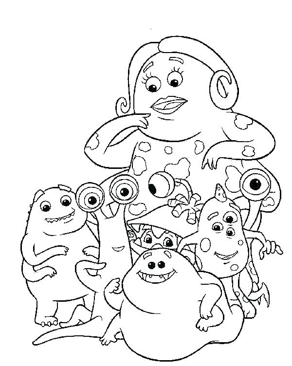 Monsters Inc Printable Coloring Pages