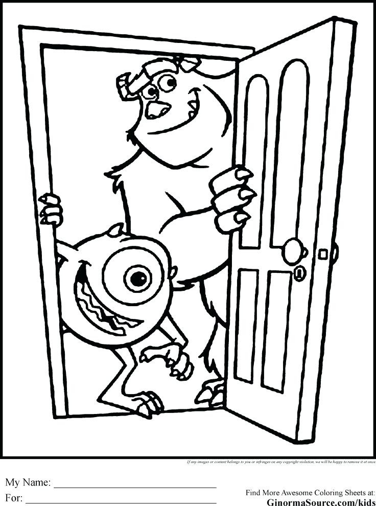 736x990 Monsters Inc Coloring Pages Best Of Travel Bingo 4 Coloring Page