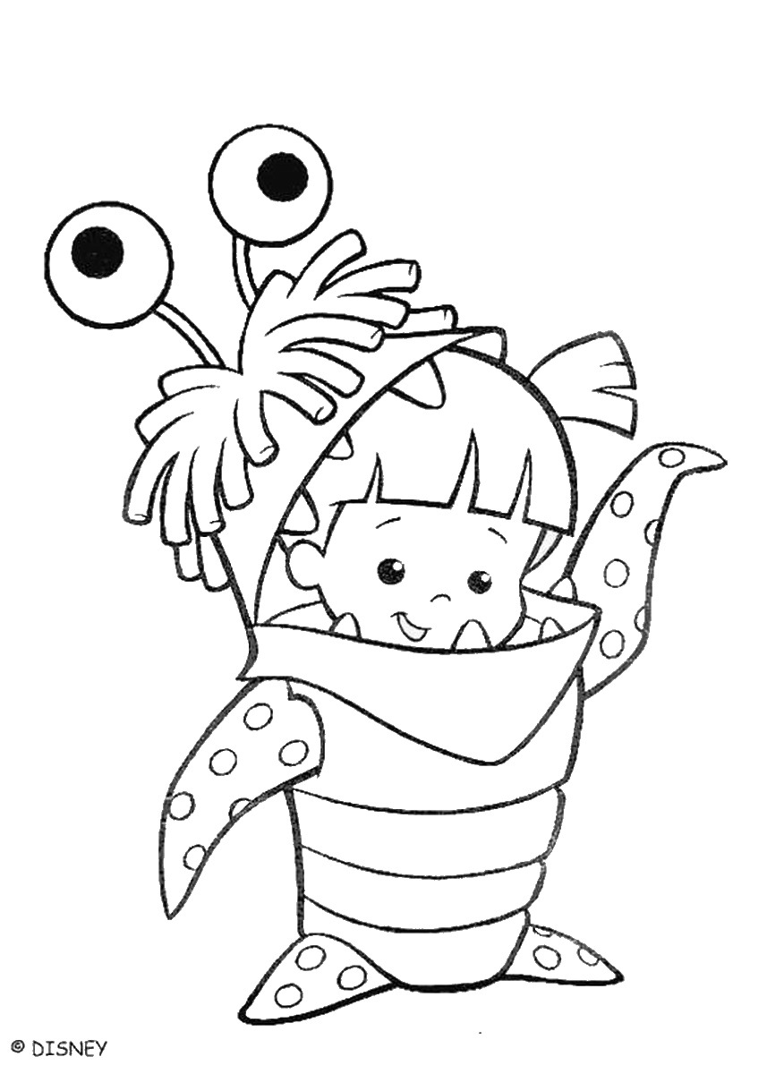 857x1200 Monsters Inc. Coloring Pages