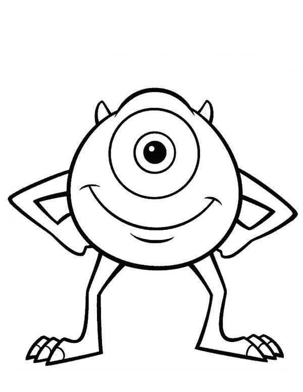 600x776 Monsters Inc, The One Eyed Monster, Mike Wazowski From Monsters