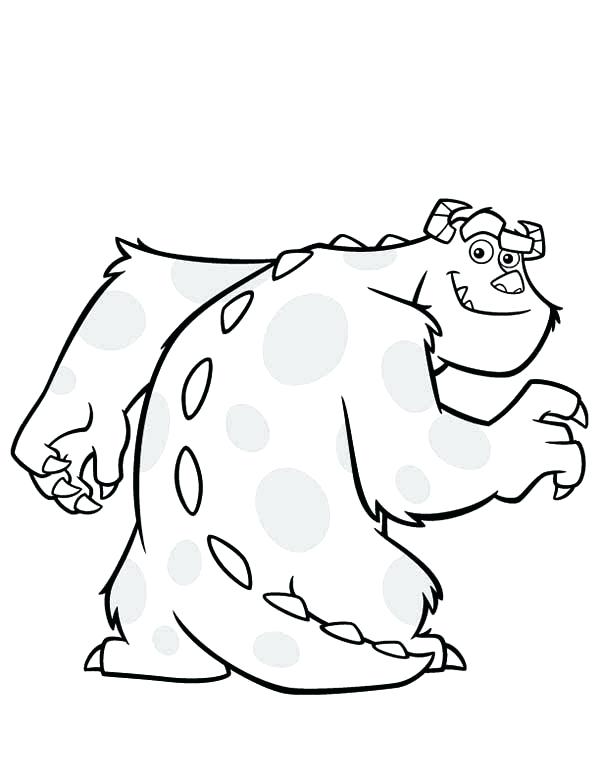 600x776 Monsters Inc Coloring Page Monster Inc Coloring Pages Monsters Inc