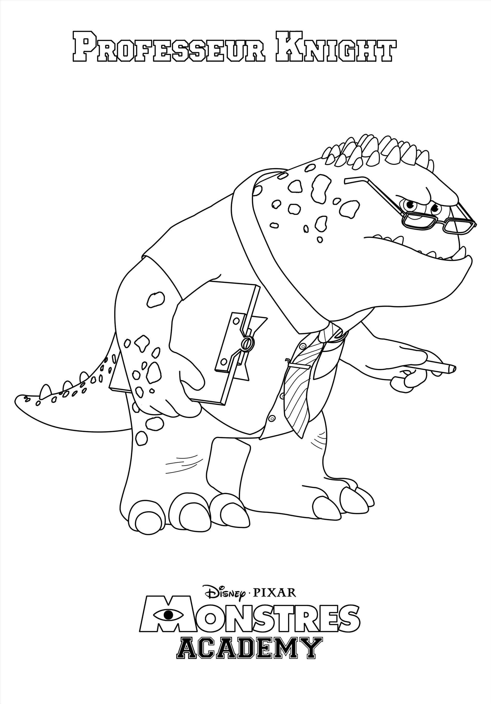 1899x2722 Monsters University Characters Coloring Pages