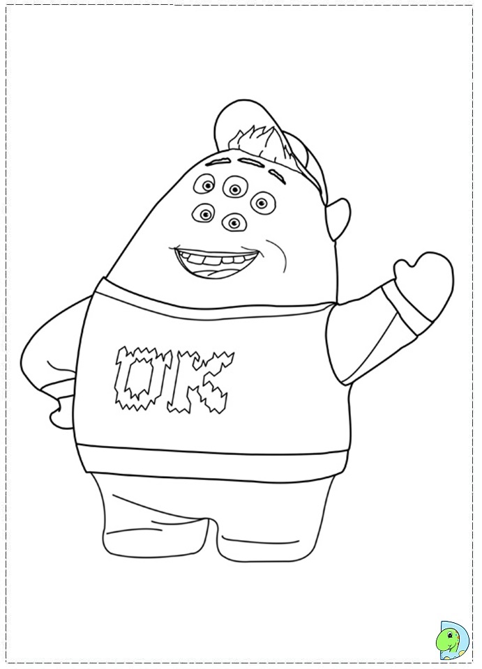 691x960 Monsters University Characters Coloring Pages