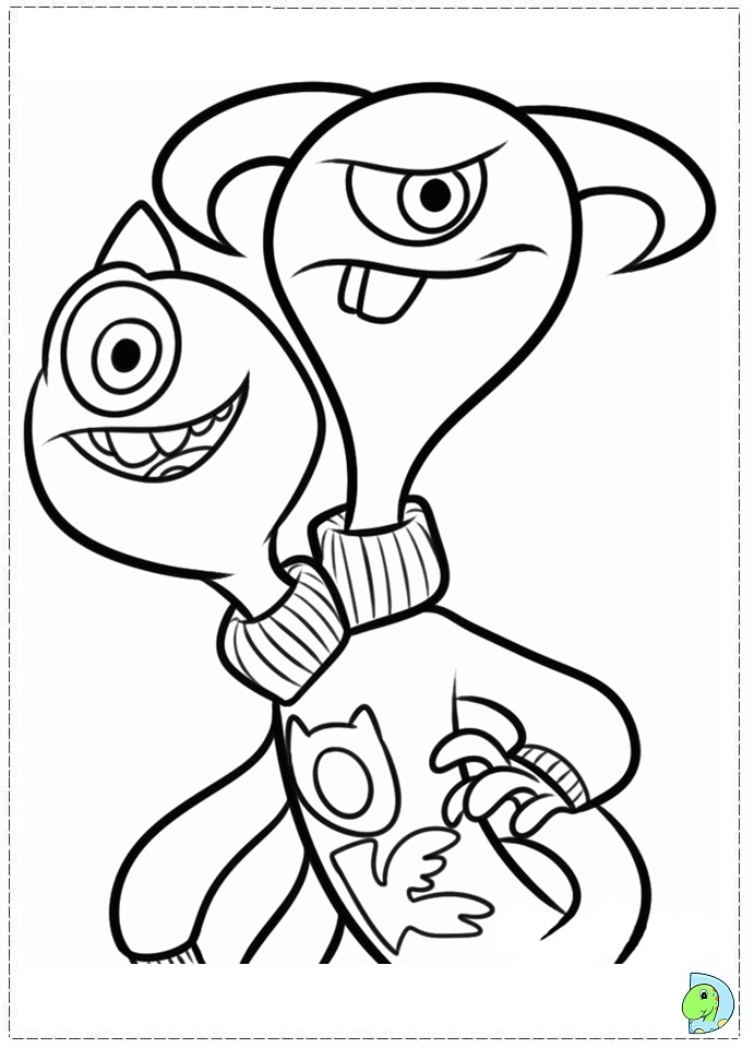 691x960 Monsters University Coloring Page