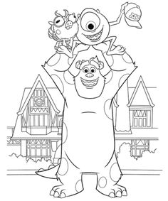 236x283 Coloring Pages Of Monsters University Crafts
