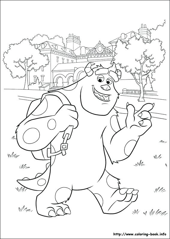 567x794 Monsters University Coloring Pages To Print Picture
