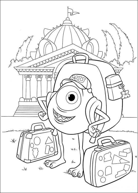 567x794 Coloring Pages Of Monsters University Crafts