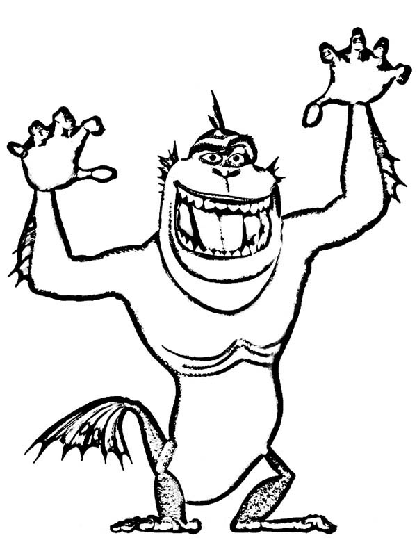 The Missing Link From Monster Vs Aliens Coloring Page Color Luna 600x800 The Missing Link From Monster Vs Aliens Coloring Page Color Luna