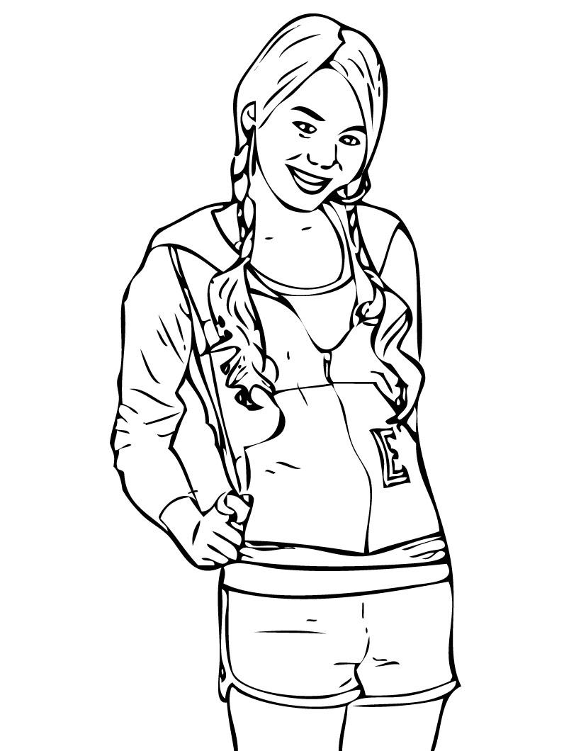 820x1060 Printable Hannah Montana Coloring Pages For Kids Within 8