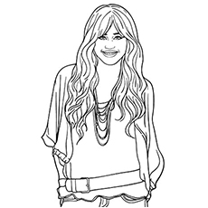 230x230 Top 10 Free Printable Hannah Montana Coloring Pages Online