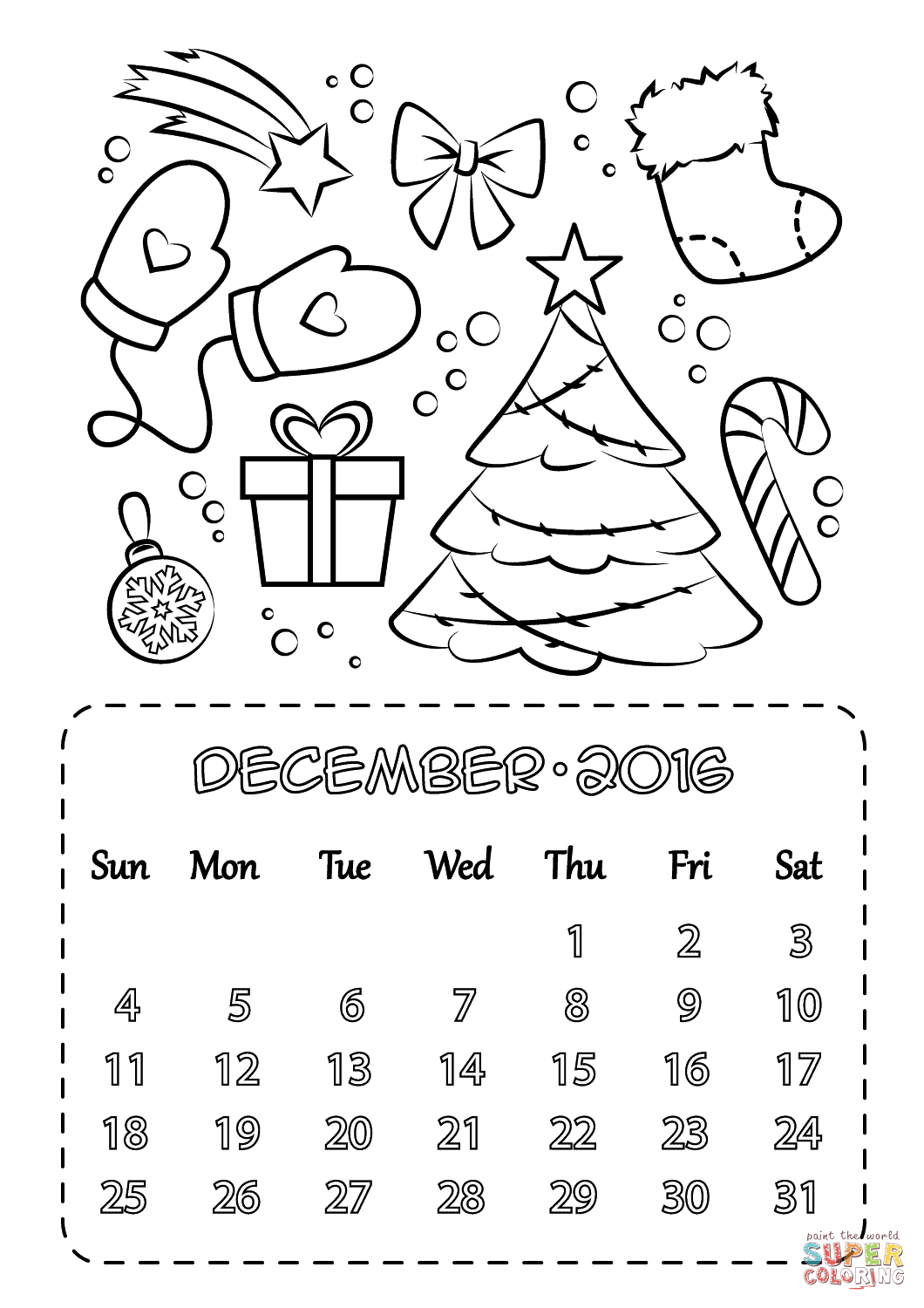 1060x1500 Calendar Coloring Pages