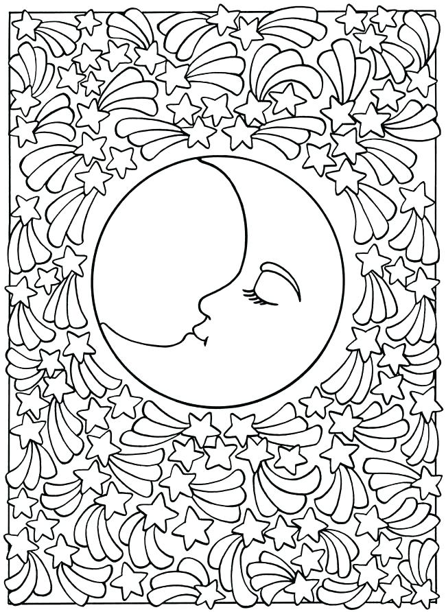 650x892 Moon And Stars Coloring Pages Sun And Moon Coloring Sheets Best