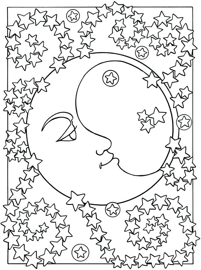 650x871 Beautiful Sun And Moon Coloring Pages And Adult Coloring Pages