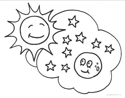 Moon And Stars Coloring Pages Printable at GetColorings.com | Free