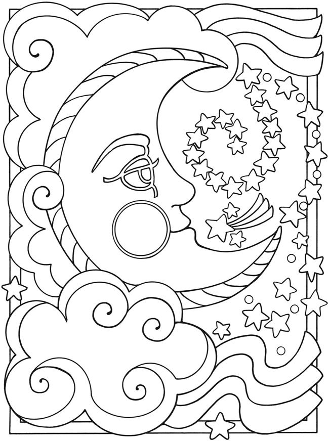 Free Printable Moon Coloring Pages For Kids 650x874 Free Printable Moon Coloring Pages For Kids