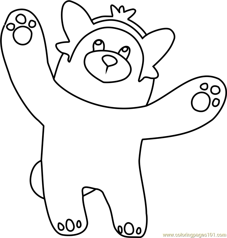 Bewear Pokemon Sun And Moon Coloring Page 764x800 Bewear Pokemon Sun And Moon Coloring Page