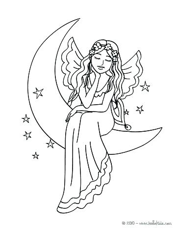 363x470 Moon Coloring Pages Preschool Hello Kids With Friends Fairy