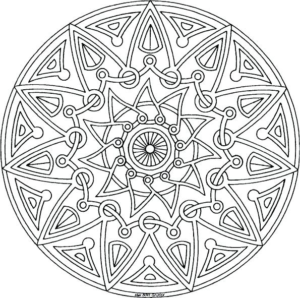 Moon Mandala Coloring Pages at GetColorings.com | Free printable ...